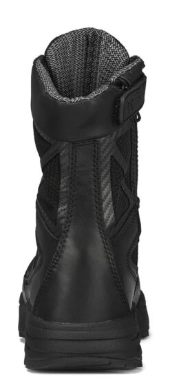 Tactical Research Boots: Men's TR998ZWPCT Black TR Chrome Side-Zip Waterproof CT Combat Boots