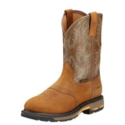 Ariat Boots 10001188 Men's Pull On Workhog Cowboy Boots 11 Ariat Boots 10001188 Men's Pull On Workhog Cowboy Boots -Work Shoe Store 10001188 3 4 front