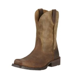 Ariat Boots: Men's 10002317 Rambler 11-Inch Square Toe Cowboy Brown Boots 9 Ariat Boots: Men's 10002317 Rambler 11-Inch Square Toe Cowboy Brown Boots -Work Shoe Store 10002317 3 4
