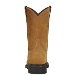 Ariat Boots: Men's 10004986 Sierra Brown Slip-Resistant Wellington Work Boots -Work Shoe Store 10004986 heel