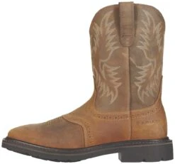 Ariat Boots: Men's Brown 10010134 Steel Toe Heat-Resistant EH Cowboy Boots 9 Ariat Boots: Men's Brown 10010134 Steel Toe Heat-Resistant EH Cowboy Boots -Work Shoe Store 10010134 side