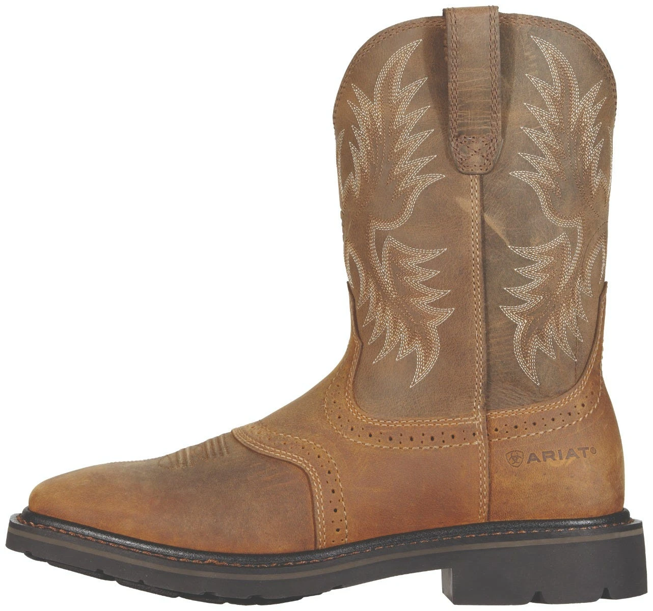 Ariat Boots: Men's Brown 10010134 Steel Toe Heat-Resistant EH Cowboy Boots 5 Ariat Boots: Men's Brown 10010134 Steel Toe Heat-Resistant EH Cowboy Boots - Image 3