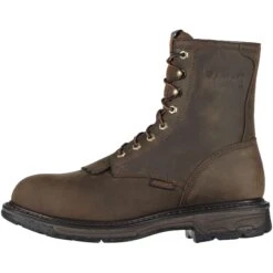 Ariat Boots: Men's Brown 10011943 Composite Toe Waterproof Workhog Boots -Work Shoe Store 10011943 side