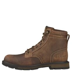 Ariat 10016256 Men's Groundbreaker Maverick 6" Work Boots 10 Ariat 10016256 Men's Groundbreaker Maverick 6" Work Boots -Work Shoe Store 10016256 side
