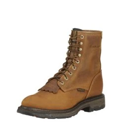 Ariat Boots: Men's 8 Inch Workhog 10016266 Brown Lace Up Work Boots 11 Ariat Boots: Men's 8 Inch Workhog 10016266 Brown Lace Up Work Boots -Work Shoe Store 10016266 3 4
