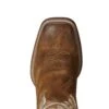 Ariat Boots: Men's 10019959 Antique Mocha Suede Sport Patriot Western Boot -Work Shoe Store 10019959 toe
