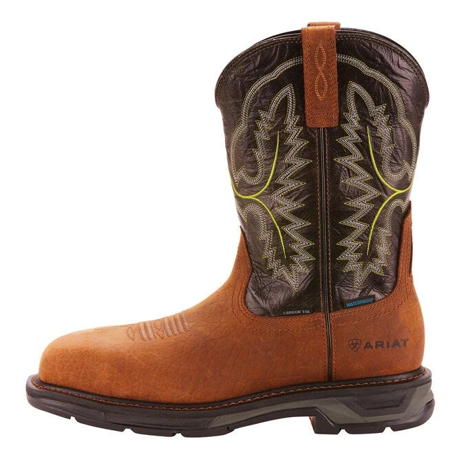 Ariat Boots: Men's 10024966 Brown WorkHog Xt 11" Waterproof Carbon Toe Pull On Work Boots 6 Ariat Boots: Men's 10024966 Brown WorkHog Xt 11" Waterproof Carbon Toe Pull On Work Boots - Image 4