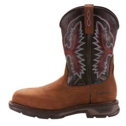 Ariat Boots: Men's 10024968 Brown WorkHog XT Carbon Toe 11" Waterproof Pull On Work Boots 10 Ariat Boots: Men's 10024968 Brown WorkHog XT Carbon Toe 11" Waterproof Pull On Work Boots -Work Shoe Store 10024968 side