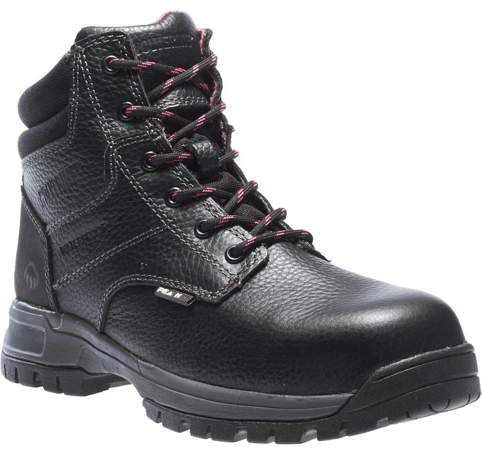 Wolverine Boots: Women's 10181 Black Piper Composite Toe Waterproof Work Boot 5 Wolverine Boots: Women's 10181 Black Piper Composite Toe Waterproof Work Boot - Image 3