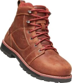 Keen Utility Boot: Women's 1022085 Gingerbread Black Seattle 6" Aluminum Toe Waterproof Work Boot 7 Keen Utility Boot: Women's 1022085 Gingerbread Black Seattle 6" Aluminum Toe Waterproof Work Boot -Work Shoe Store 1022085