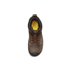 Keen Utility Boots: Men's 1027100 Dark Earth Gum Carbon Fiber Toe Fort Wayne 6" Waterproof EH Work Boot -Work Shoe Store 1027100 sldedit2
