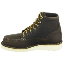 Danner Boots: Men's Brown Moc Toe 15563 Bull Run Soft Toe Work Boots -Work Shoe Store 15563 4 1