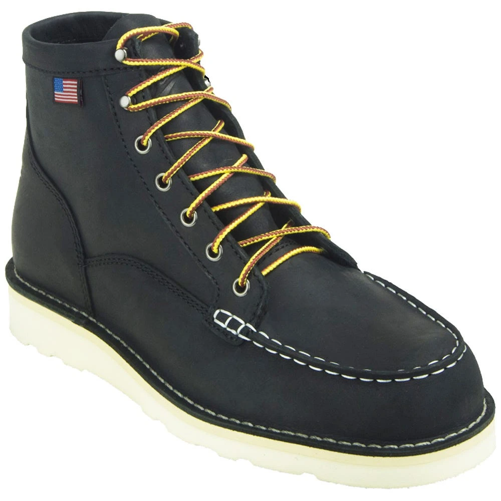 Danner Boots: Men's Black Moc Toe 15568 Bull Run Soft Toe Work Boots 4 Danner Boots: Men's Black Moc Toe 15568 Bull Run Soft Toe Work Boots - Image 2