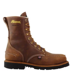 Thorogood Boots: Men's 804 3898 Brown Steel Toe 8″ Crazyhorse Waterproof Work Boot 7 Thorogood Boots: Men's 804 3898 Brown Steel Toe 8″ Crazyhorse Waterproof Work Boot -Work Shoe Store 1957 series 8 crazyhorse waterproof safety toe moc toe maxwear wedge 804 3898 2