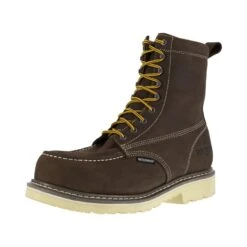 Iron Age Boots: Men's IA5082 BRN Brown 8" Wedge Work Boot, Comp Toe -Work Shoe Store 2