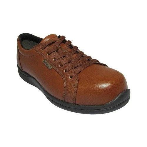 Genuine Grip: Women's Endrina 361 Caramel Selena Composite Toe Oxford Shoe 4 Genuine Grip: Women's Endrina 361 Caramel Selena Composite Toe Oxford Shoe - Image 2