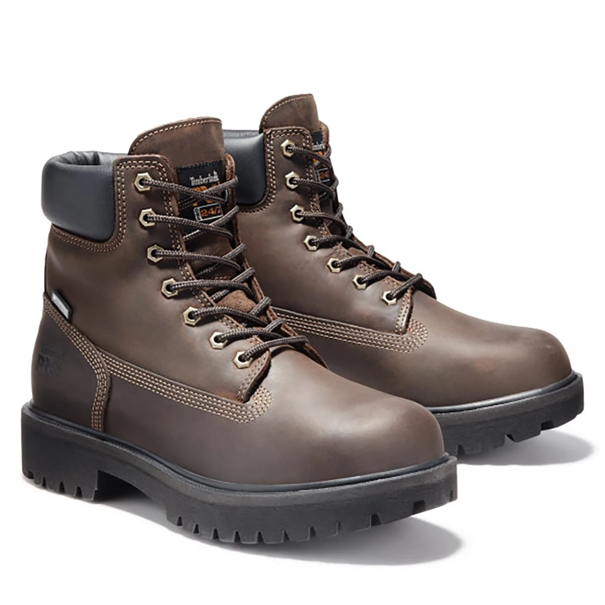 Timberland PRO Boots: Men's 38021 Brown Waterproof EH 6" Steel Toe Boots 7 Timberland PRO Boots: Men's 38021 Brown Waterproof EH 6" Steel Toe Boots - Image 5