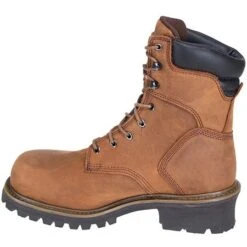 Chippewa Boots: Men's Steel Toe 55026 EH 8 Inch Logger Work Boots -Work Shoe Store 55025 chippewai 01