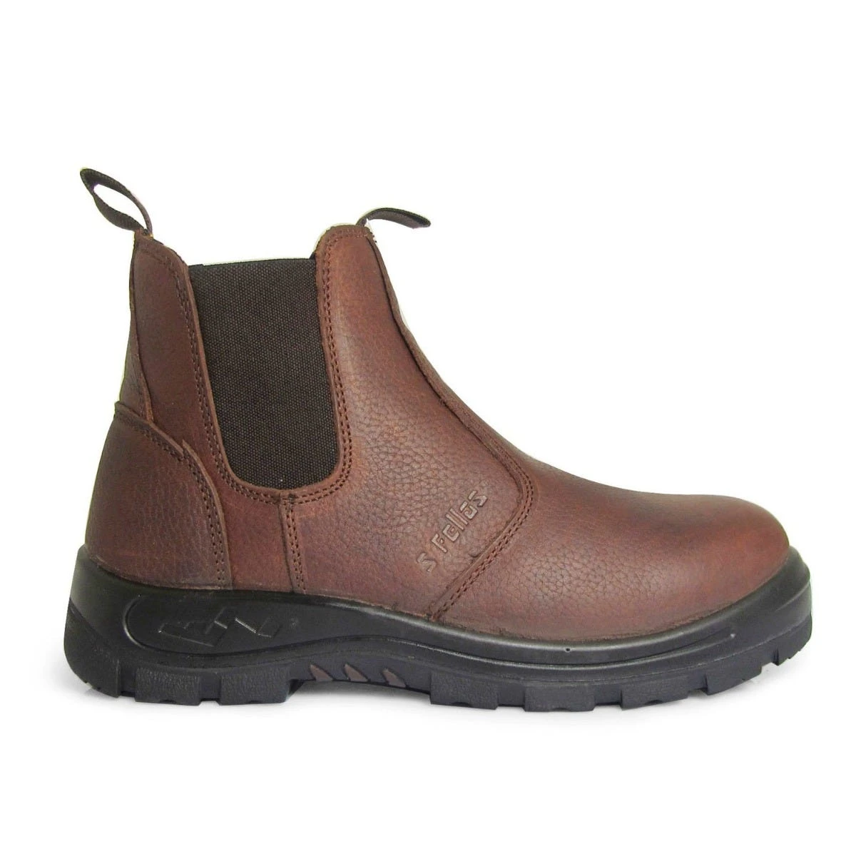 Genuine Grip Boots: Men's 6041 Brown Composite Toe Hercules Twin-Gore Pull On Work Boot 5 Genuine Grip Boots: Men's 6041 Brown Composite Toe Hercules Twin-Gore Pull On Work Boot - Image 3
