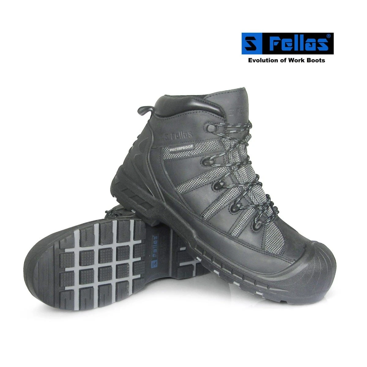 Genuine Grip Boots: Men's 6200 Black Composite Toe Trekker Puncture Resistant Work Boot 4 Genuine Grip Boots: Men's 6200 Black Composite Toe Trekker Puncture Resistant Work Boot - Image 2