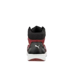 Puma Shoes: Men's 630055 Black White Red Composite Toe Mid EH Frontcourt Heritage Work Shoe -Work Shoe Store 630050 frontcourt blk wht red mid back webcopn5rvoetpri 1 edit