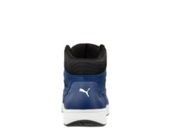 Puma Shoes: Men's 630075 Blue Black Composite Toe Mid Frontcourt Heritage Work Shoe -Work Shoe Store 630070 frontcourt blue blk mid back web