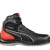 Puma Shoes: Men's 632615 Black Red Composite Toe Mid Touring EH Work Shoe -Work Shoe Store 632615 touring black mid single01 web