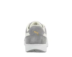Puma Safety: Men's 640035 Grey Composite-Fiberglass Toe Iconic Suede Low Work Shoe -Work Shoe Store 640035 iconic suede grey low back web