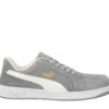 Puma Safety: Men's 640035 Grey Composite-Fiberglass Toe Iconic Suede Low Work Shoe -Work Shoe Store 640035 iconic suede grey low single01 web