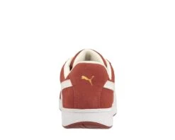 Puma Safety: Men's 640045 Red Composite-Fiberglass Toe Iconic Suede Low Work Shoe -Work Shoe Store 640045 iconic suede red low back web