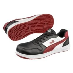 Puma Shoes: Women's 640215 Black Red White Composite Toe Low EH Frontcourt Heritage Work Shoe 10 Puma Shoes: Women's 640215 Black Red White Composite Toe Low EH Frontcourt Heritage Work Shoe -Work Shoe Store 640200 frontcourt blk wht red low pairujgivy3y5gxowedit