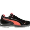 Puma Shoes: Men's 643445 Black Red Composite Toe Low Touring EH Work Shoe -Work Shoe Store 643445 touring black suede low single01