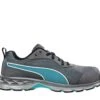 Puma Shoes: Women's 643905 Black Blue Composite-Fiberglass Toe Fuse Knit Work Shoe -Work Shoe Store 643905 fuse knit blue wns low single01 web