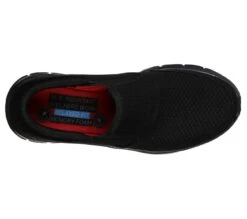 Skechers Shoes: Men's 77048 BBK Black Flex Advantage - Mcallen Slip Resistant Athletic Shoe -Work Shoe Store 77048 bbk b