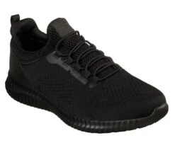 Skechers Shoes: Men's 77188 BLK Black Cessnock Slip Resistant Athletic Shoe 11 Skechers Shoes: Men's 77188 BLK Black Cessnock Slip Resistant Athletic Shoe -Work Shoe Store 77188 blk