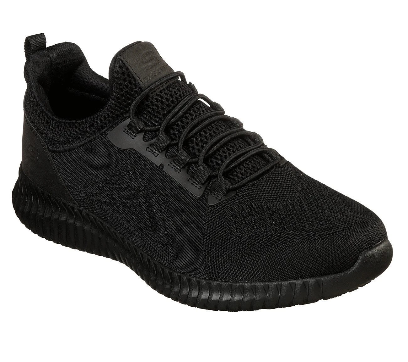 Skechers Shoes: Men's 77188 BLK Black Cessnock Slip Resistant Athletic Shoe 7 Skechers Shoes: Men's 77188 BLK Black Cessnock Slip Resistant Athletic Shoe - Image 5