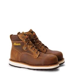 Thorogood Boots: Men's 804 4146 Crazy Horse Composite Toe 6" Iron River Series Wedge Work Boot -Work Shoe Store 804 4145 1edit 1