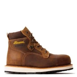 Thorogood Boots: Men's 804 4145 Crazy Horse Composite Toe 6" Iron River Series Wedge Work Boot -Work Shoe Store 804 4145 2edit