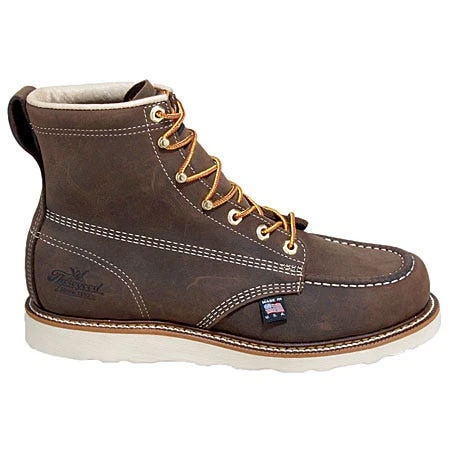 Thorogood Boots: Men's Brown Moc Toe 814-4203 USA Made American Heritage Work Boots 6 Thorogood Boots: Men's Brown Moc Toe 814-4203 USA Made American Heritage Work Boots - Image 4