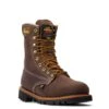 Thorogood Boots: Men's 814 4520 Brown Soft Toe USA Made American Heritage 8" Waterproof Insulated Crazyhorse Work Boot -Work Shoe Store 814 4520 5edit