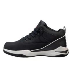 Avenger Shoes: Men's A1000 Black Alloy Toe Reaction Mid EH Slip Resistant Work Shoe -Work Shoe Store a1000 5