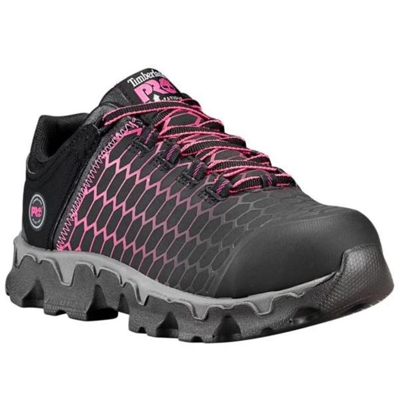 Timberland Pro Shoes: Women's A1I5Q Black Pink PowerTrain Sport Alloy Toe Athletic Work Shoes 6 Timberland Pro Shoes: Women's A1I5Q Black Pink PowerTrain Sport Alloy Toe Athletic Work Shoes - Image 4