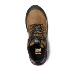 Timberland Pro Boots: Women's A219B Brown Purple Reaxion Composite Toe Waterproof Hiker -Work Shoe Store a219b 3edit