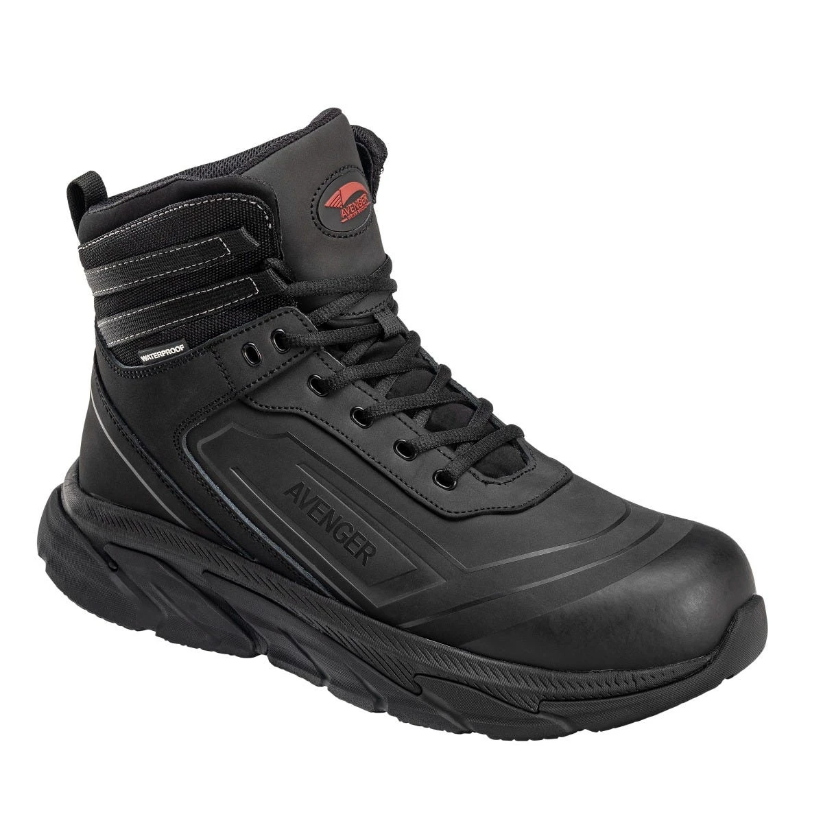 Avenger Boots: Men's A251 Black Aluminum Toe K4 EH Waterproof Slip Resistant 6" Work Boot 3 Avenger Boots: Men's A251 Black Aluminum Toe K4 EH Waterproof Slip Resistant 6" Work Boot