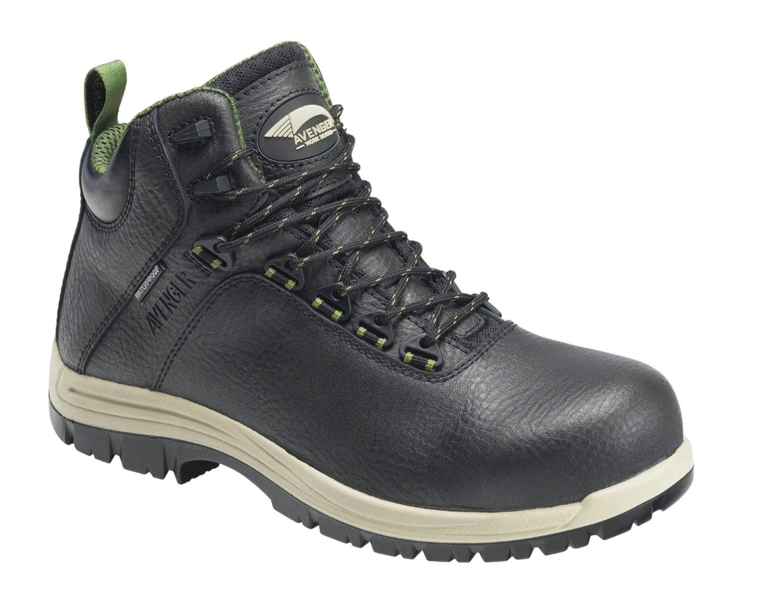 Avenger Boots: Men's A7282 Breaker Black EH Composite Toe Waterproof Work Boot 3 Avenger Boots: Men's A7282 Breaker Black EH Composite Toe Waterproof Work Boot