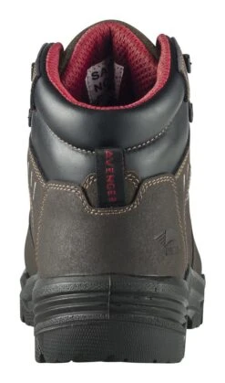 Avenger Boots: Men's A7402 Brown Foundation 6" Carbon Toe Waterproof Work Boot -Work Shoe Store a7402 back 1024x1024 2x