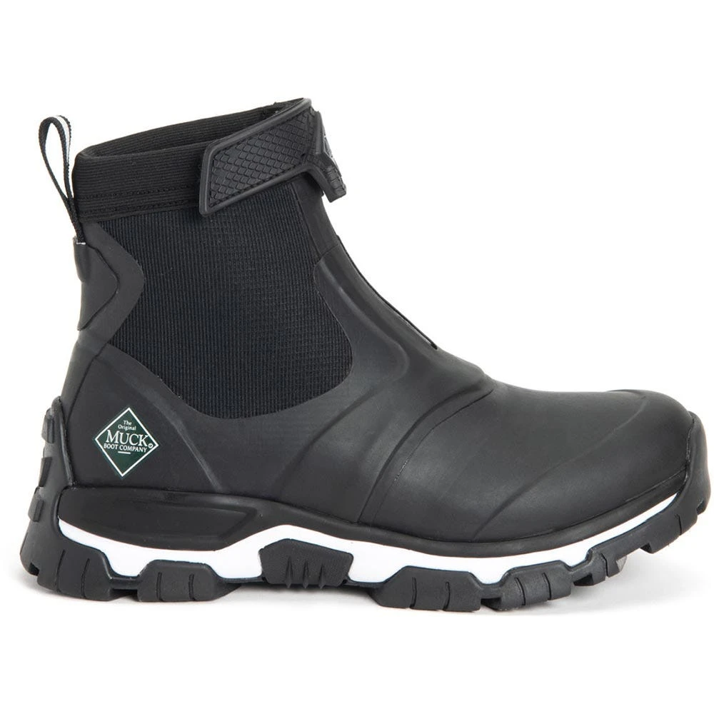 Muck Boots: Women's AXWZ 000 Black White Apex Mid Zip Boot 4 Muck Boots: Women's AXWZ 000 Black White Apex Mid Zip Boot - Image 2