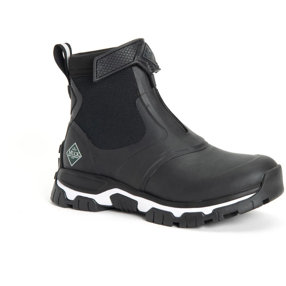 Muck Boots: Women's AXWZ 000 Black White Apex Mid Zip Boot 3 Muck Boots: Women's AXWZ 000 Black White Apex Mid Zip Boot