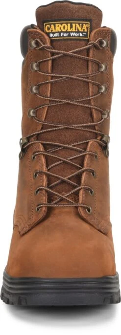 Carolina Boots: Men's CA3524 Steel Toe Brown EH Waterproof Work Boots -Work Shoe Store ca3524 500xauto toe 1