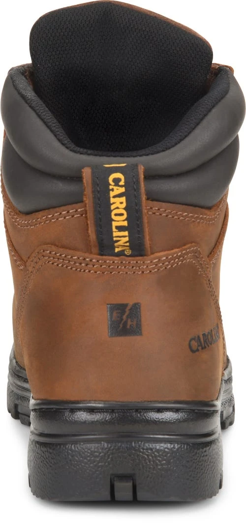 Carolina Boots: Men's CA3527 Brown Steel Toe Internal Met Guard EH Work Boots 6 Carolina Boots: Men's CA3527 Brown Steel Toe Internal Met Guard EH Work Boots - Image 4